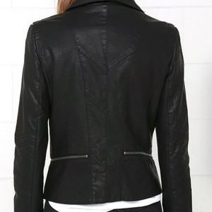Black Vegan Leather Jacket